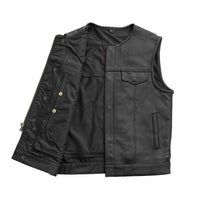 No Rival - Men's Motorcycle Leather Vest Men's Leather Vest First Manufacturing Company   