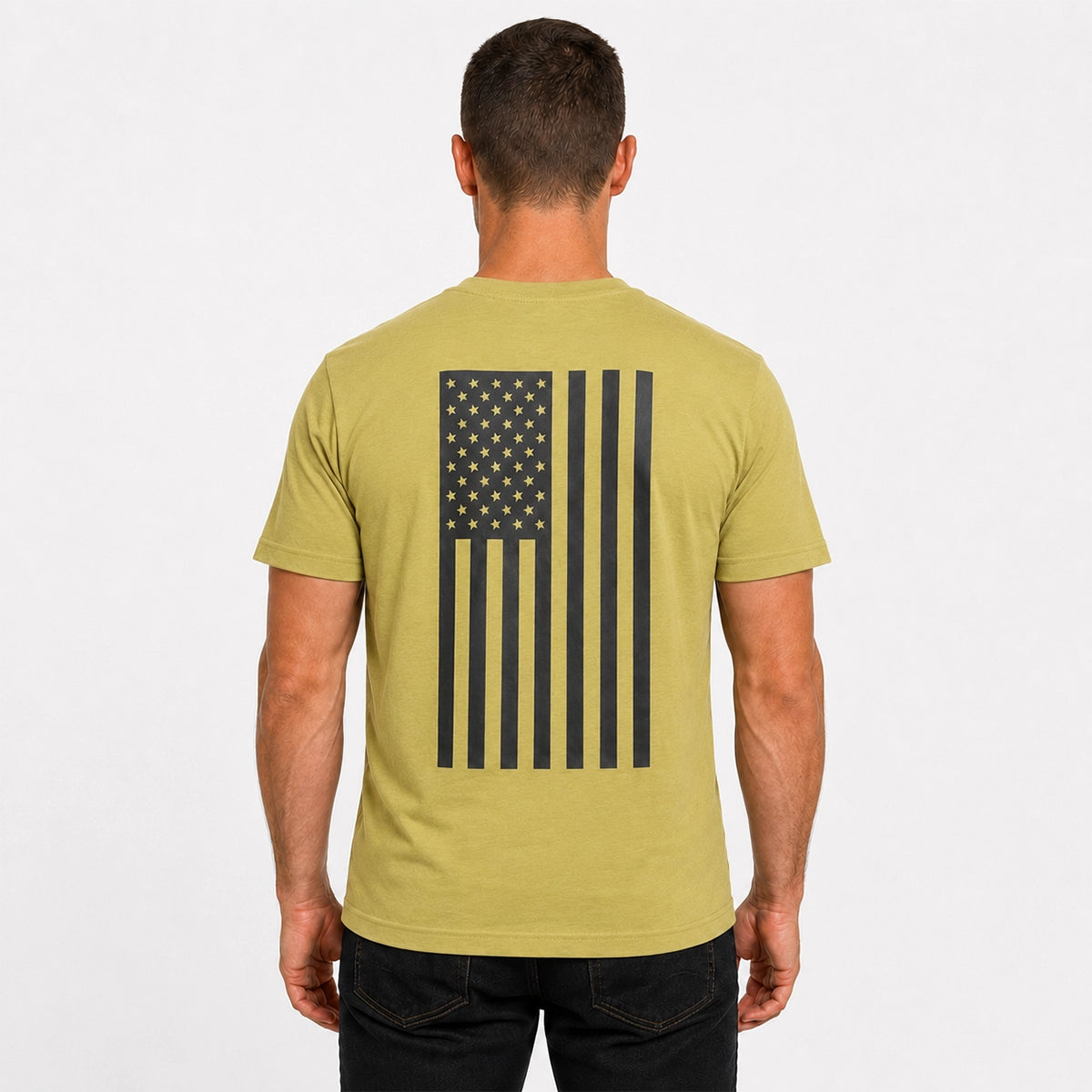 Men's American Flag Graphic Motorcycle T-Shirt Men's T-Shirt First Manufacturing Company