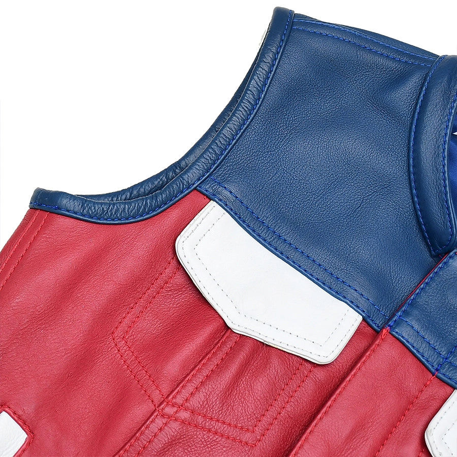 Freedom Belle Women's Motorcycle Leather Vest Women's Leather Vest First Manufacturing Company