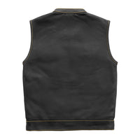 Gadsden - Men's Leather Motorcycle Vest - Limited Edition Factory Customs First Manufacturing Company   