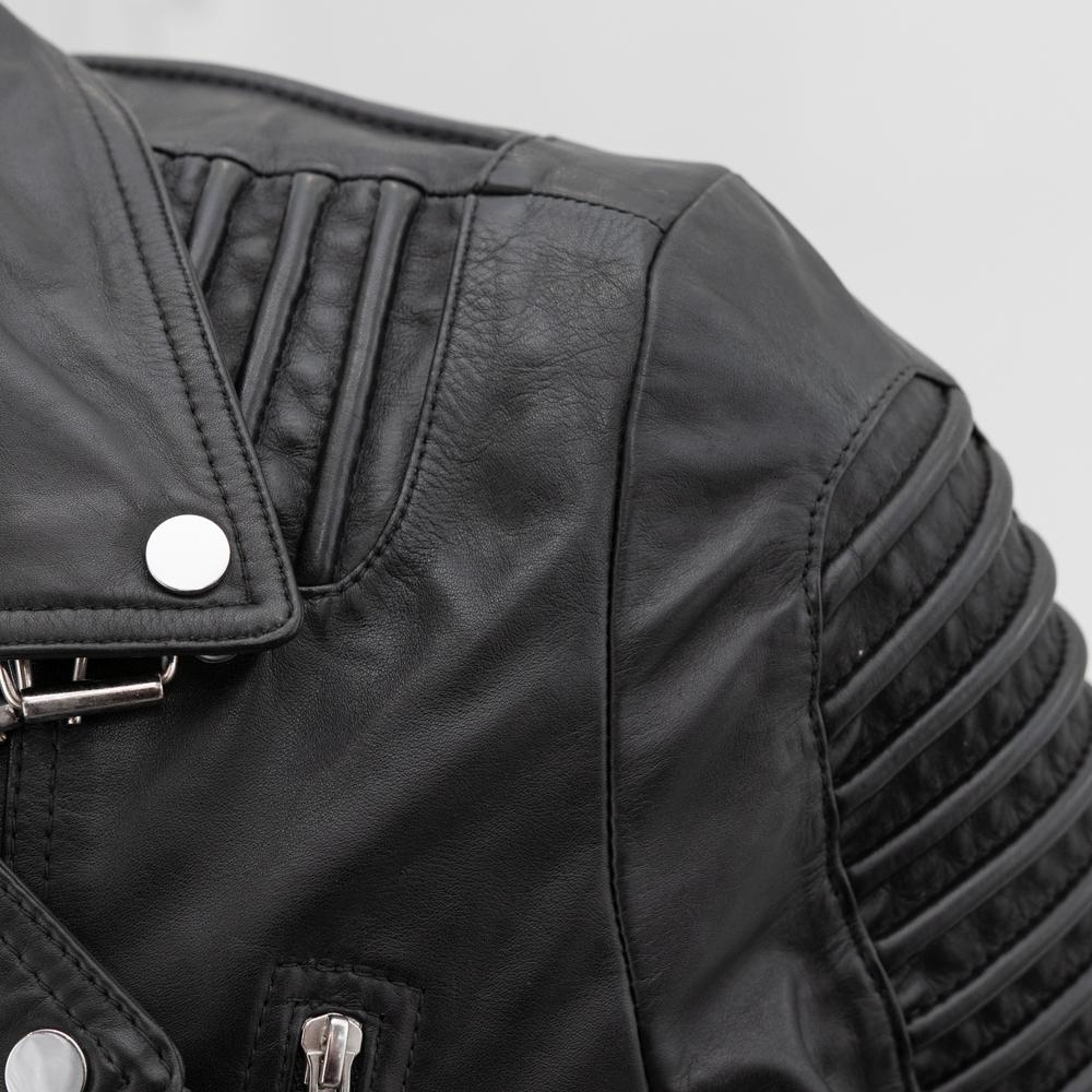 Brooklyn Mens Lambskin Leather Jacket Men's Motorcycle style Jacket FMCo   