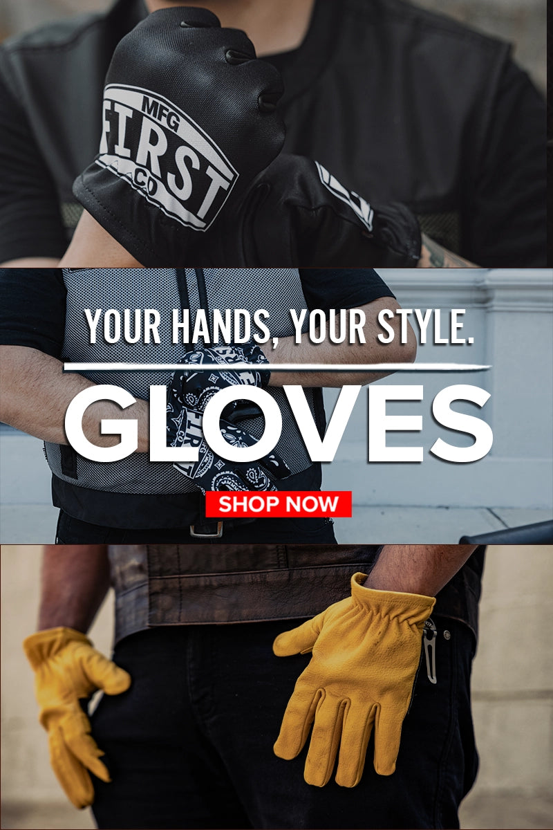 First Manufacturing Logo First MFG Co. - Motorcycle Leather Apparel & Gear Since 1987