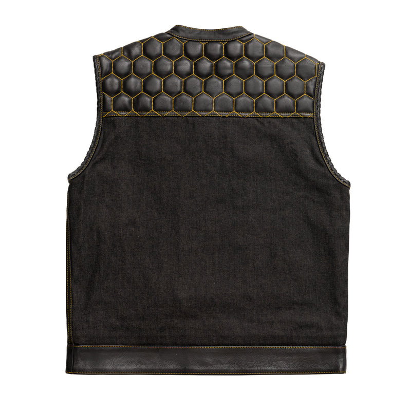 Hornet - Men's Denim Motorcycle Vest - Limited Edition Factory Customs First Manufacturing Company   