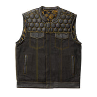 Hornet - Men's Denim Motorcycle Vest - Limited Edition Factory Customs First Manufacturing Company S  