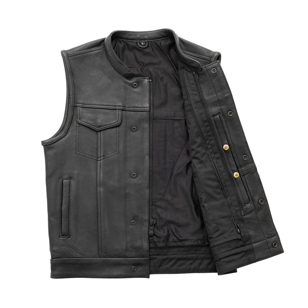 Hotshot Men's Motorcycle Leather Vest – First MFG Co – First ...