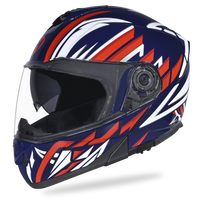 Daytona Glide Modular Motorcycle Helmet - DOT Approved, Bluetooth Ready, Dual Visor, Men/Women/Youth - W/ Liberty GLIDE - GRAPHICS Daytona Helmets