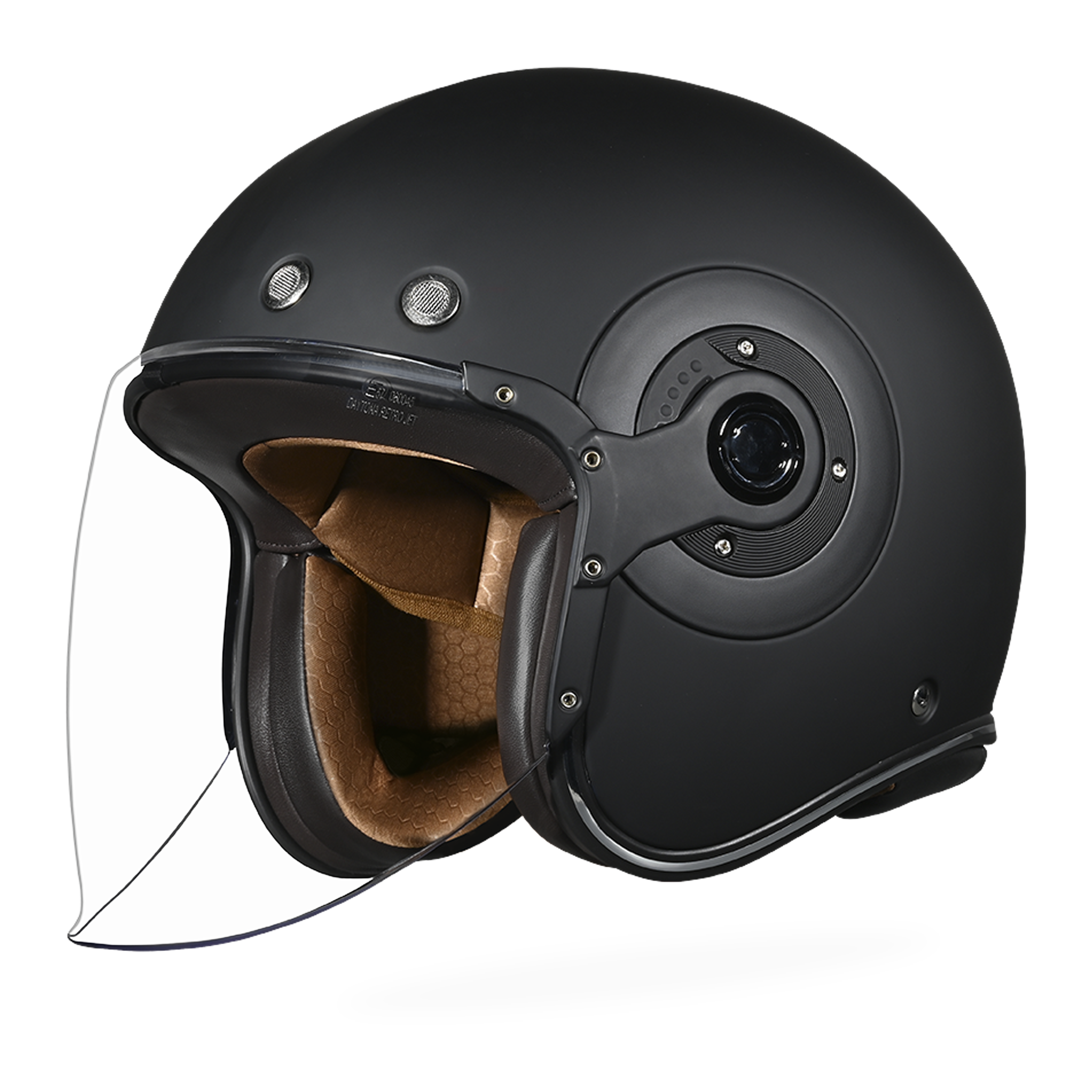 D.O.T. & ECE Daytona Retro Jet- Dull Black JET Daytona Helmets