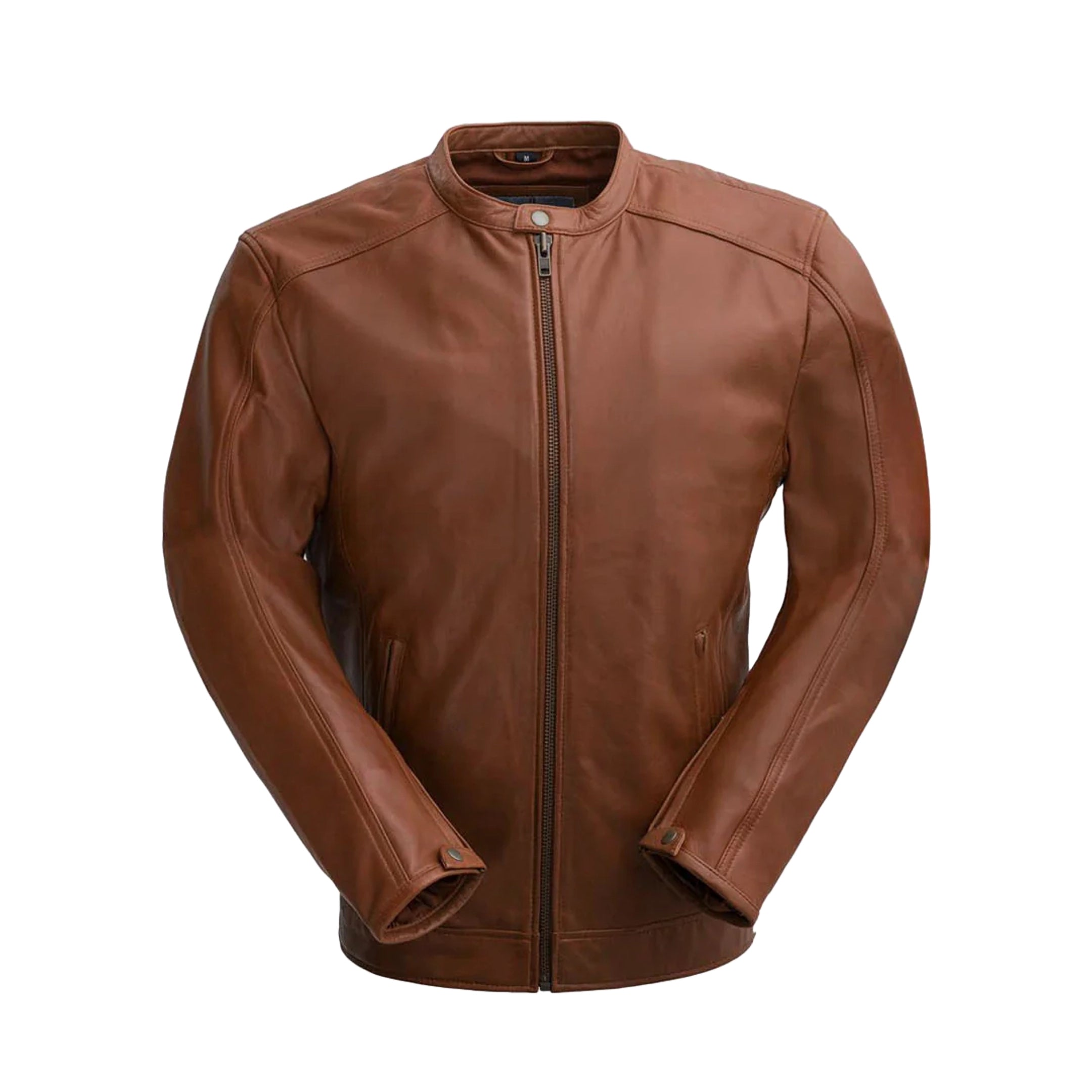 Iconoclast Mens Leather Jacket Men's Leather Jacket FMCo Whiskey XS 