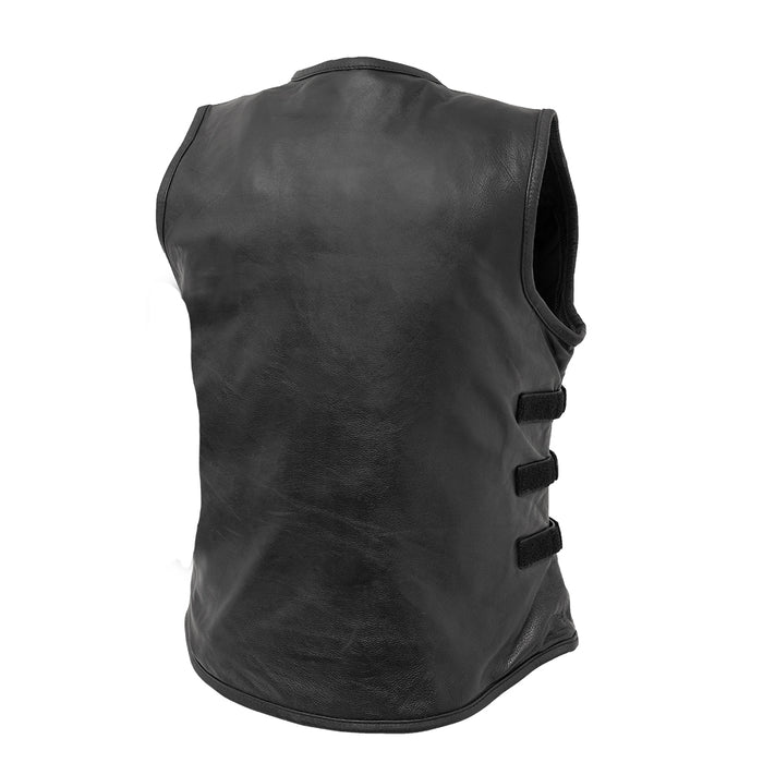 Katana - Women's Motorcycle Leather Vest Women's Leather Vest First Manufacturing Company   