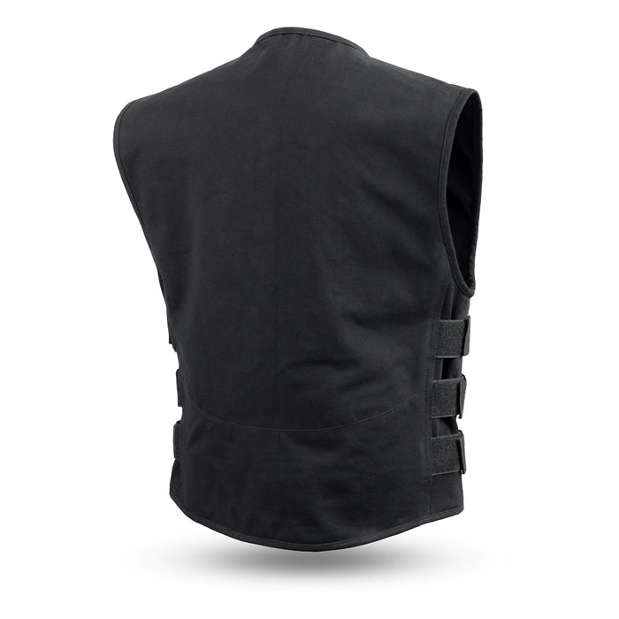 Knox - Men's Motorcycle Swat Style 20oz. Canvas Vest Garage Sale First Manufacturing Company   