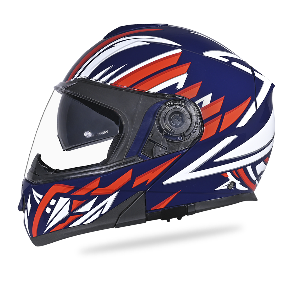 Daytona Glide Modular Motorcycle Helmet - DOT Approved, Bluetooth Ready, Dual Visor, Men/Women/Youth - W/ Liberty GLIDE - GRAPHICS Daytona Helmets