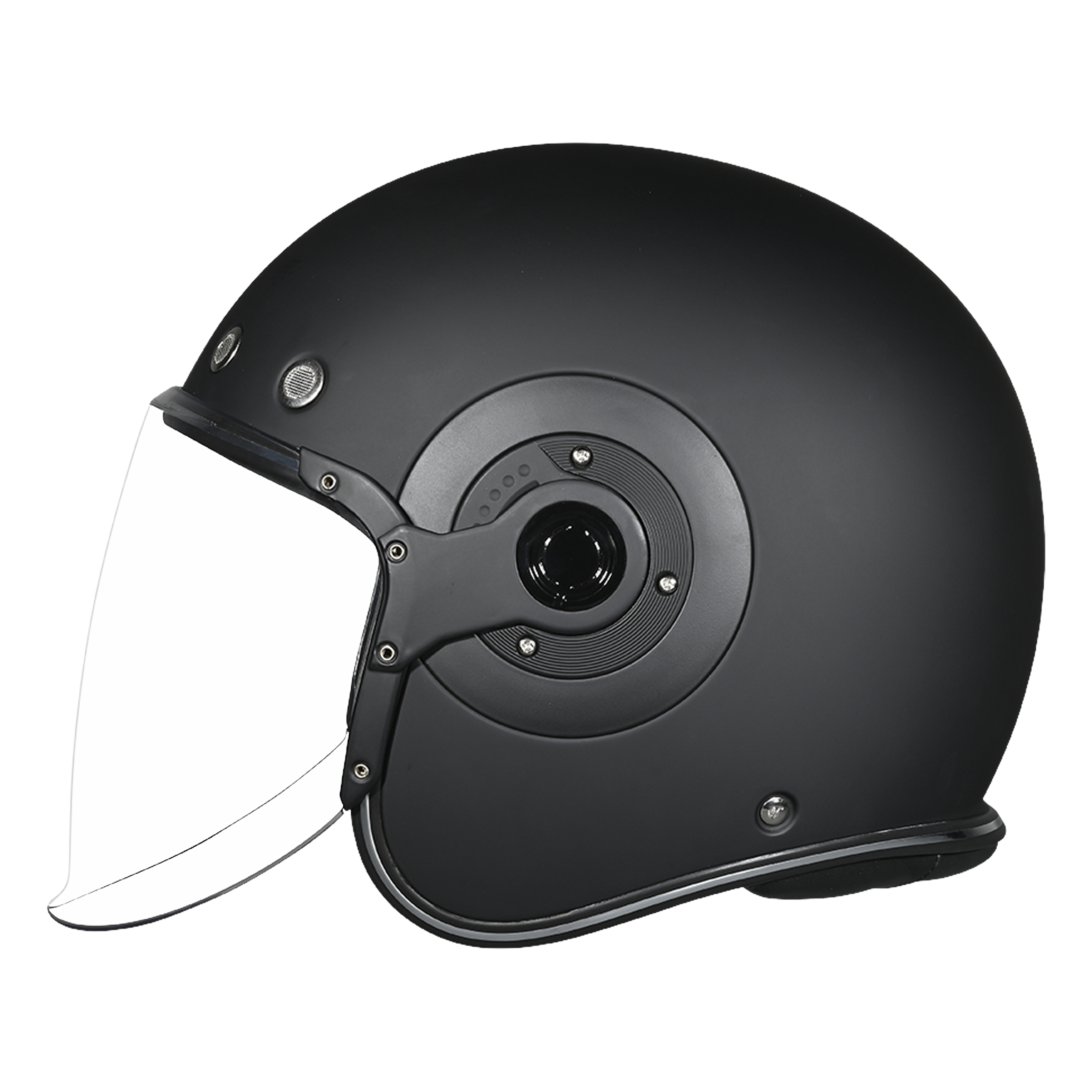D.O.T. & ECE Daytona Retro Jet- Dull Black JET Daytona Helmets