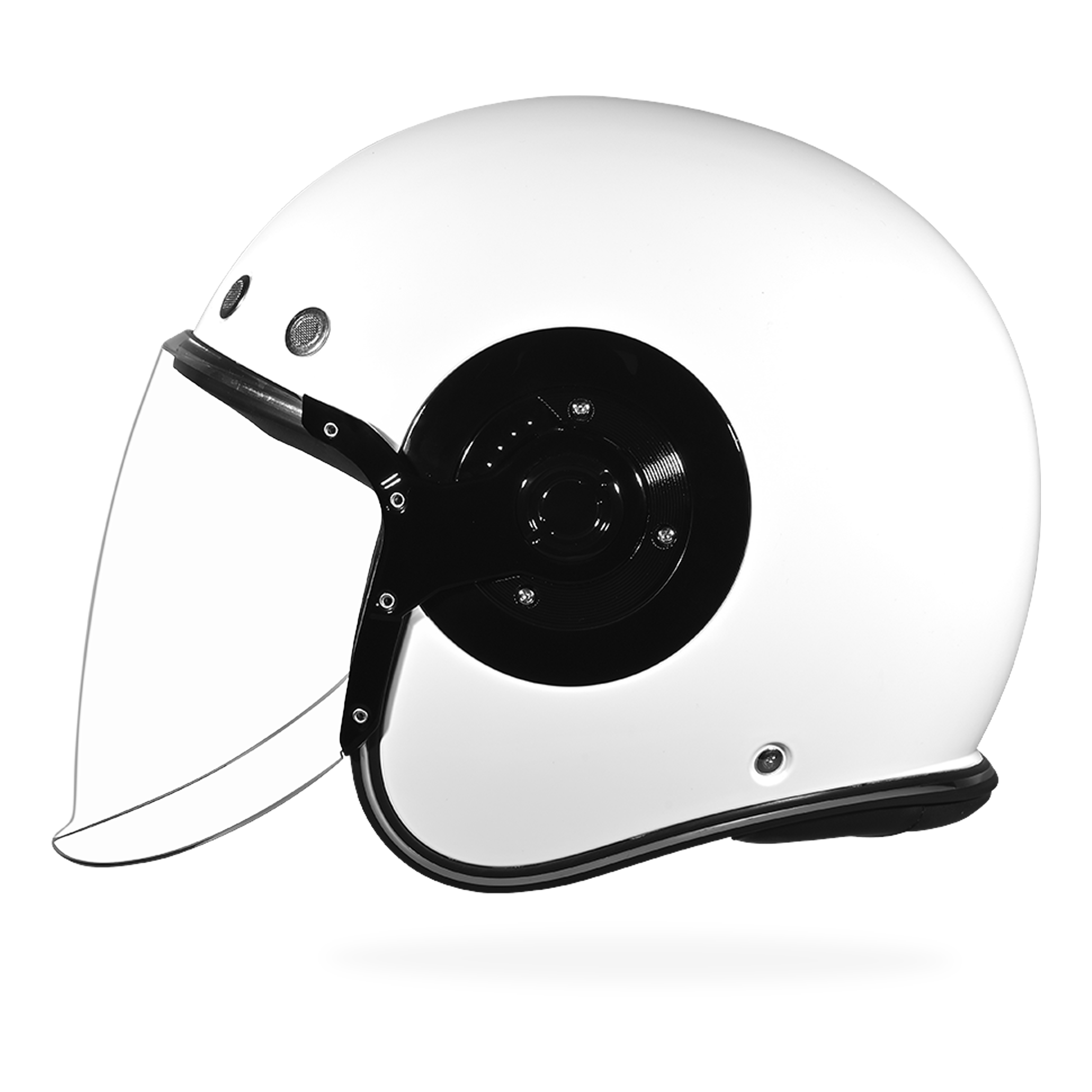 D.O.T. & ECE Daytona Retro Jet- Hi-Gloss White JET Daytona Helmets