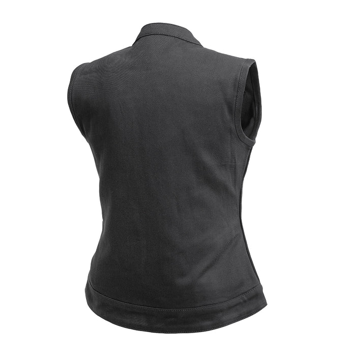 Lexy Women's Motorcycle Twill Vest Women's Twill Vest First Manufacturing Company   