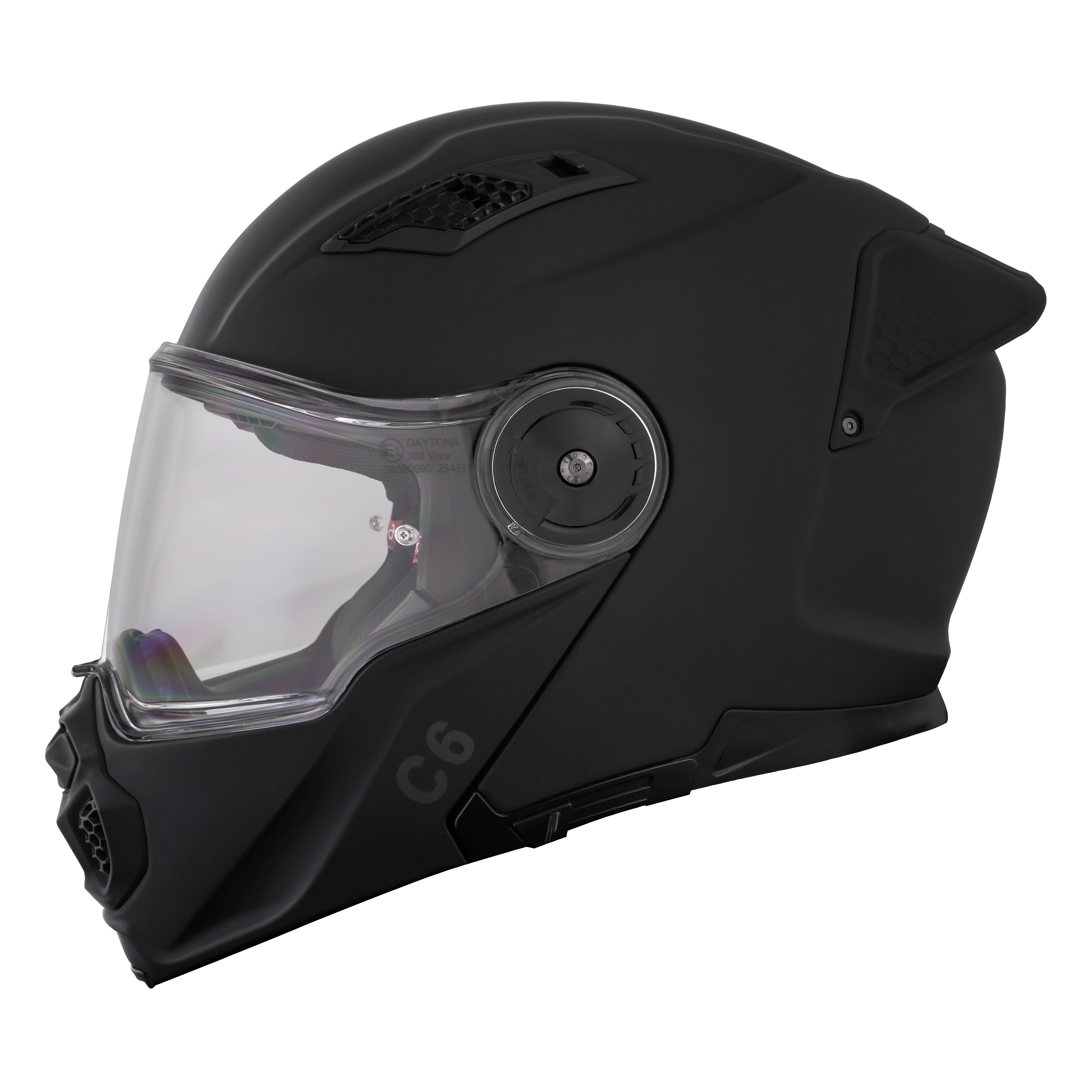 D.O.T. & ECE Daytona C6- Dull Black C6 Daytona Helmets