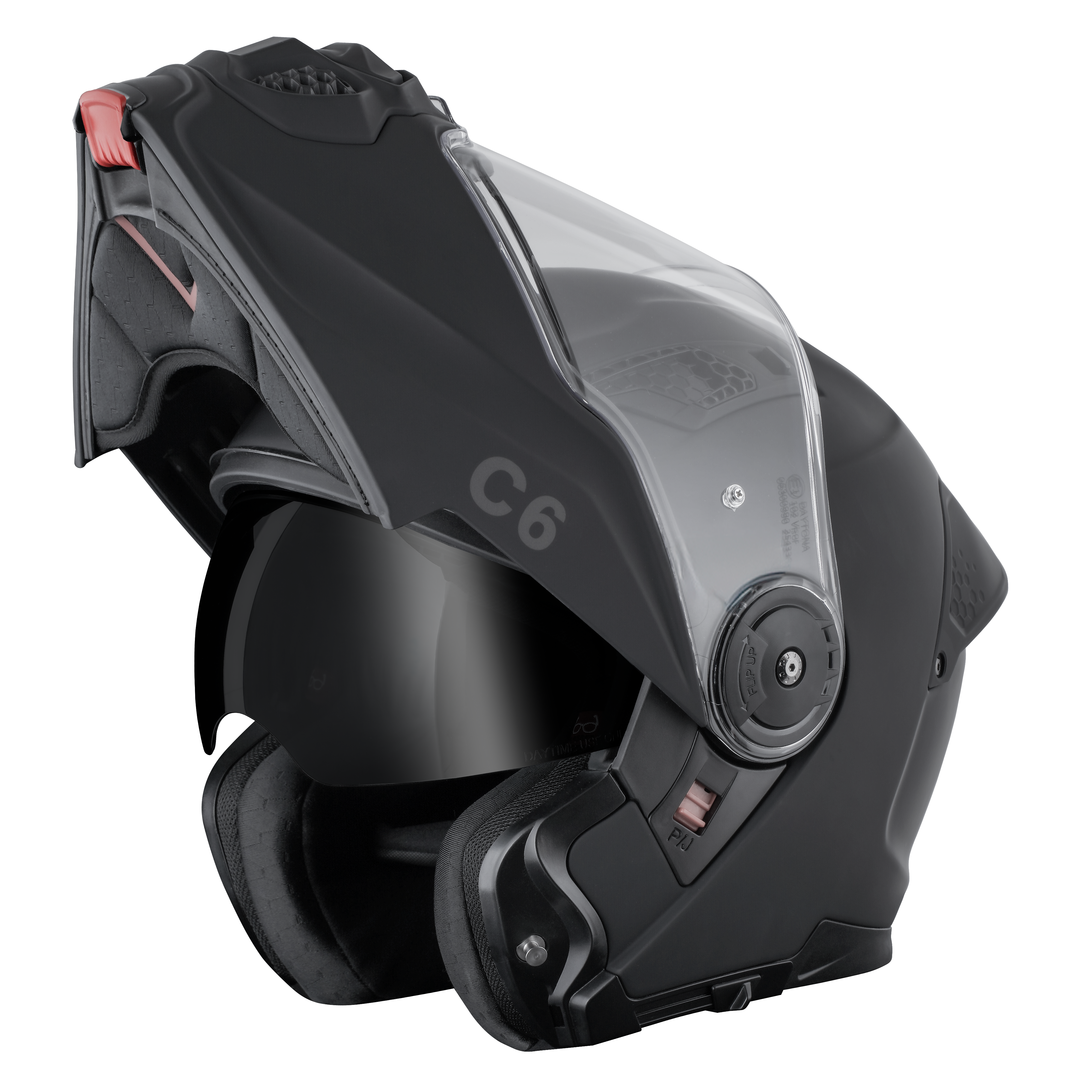 D.O.T. & ECE Daytona C6- Dull Black C6 Daytona Helmets