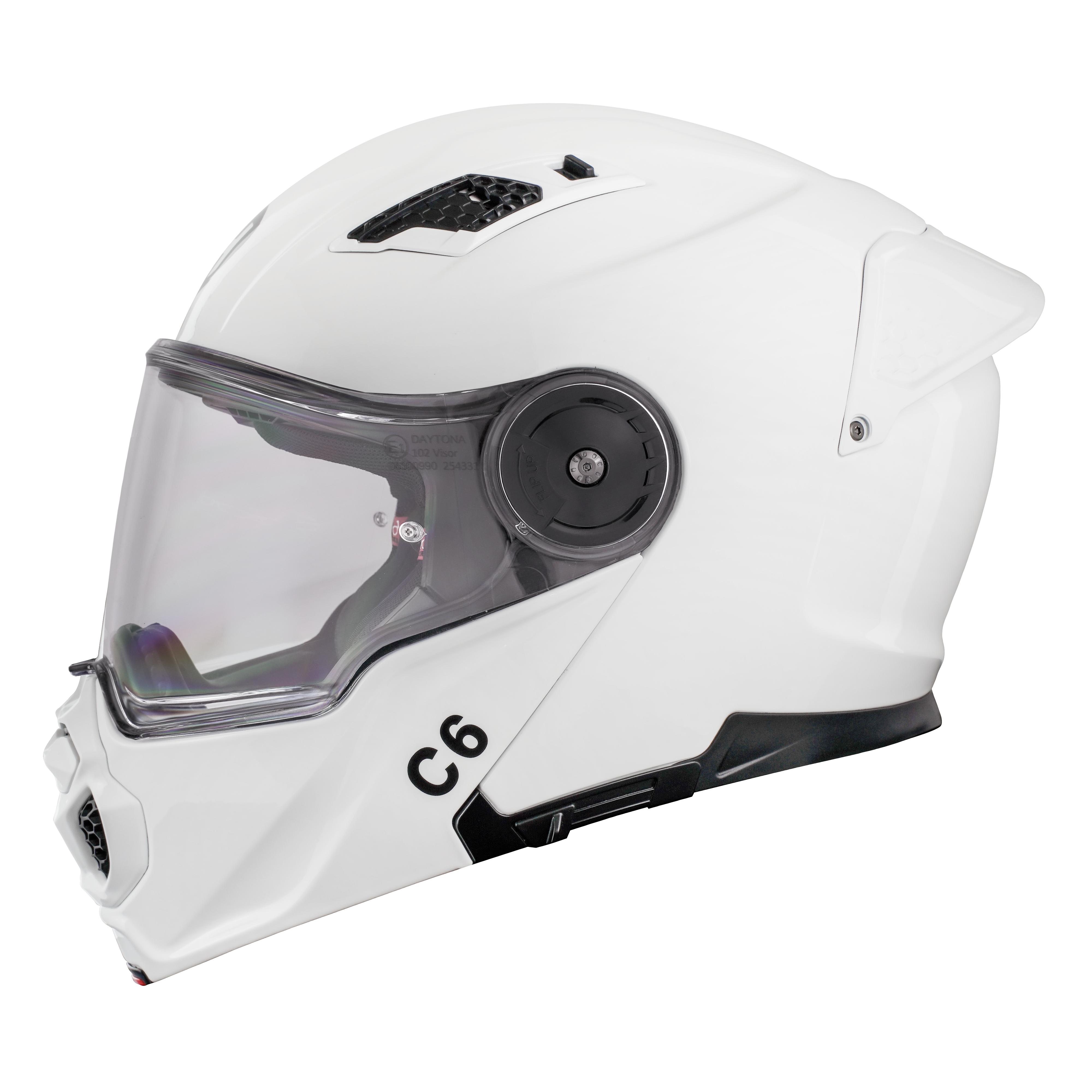 D.O.T. & ECE Daytona C6- Hi-Gloss White C6 Daytona Helmets