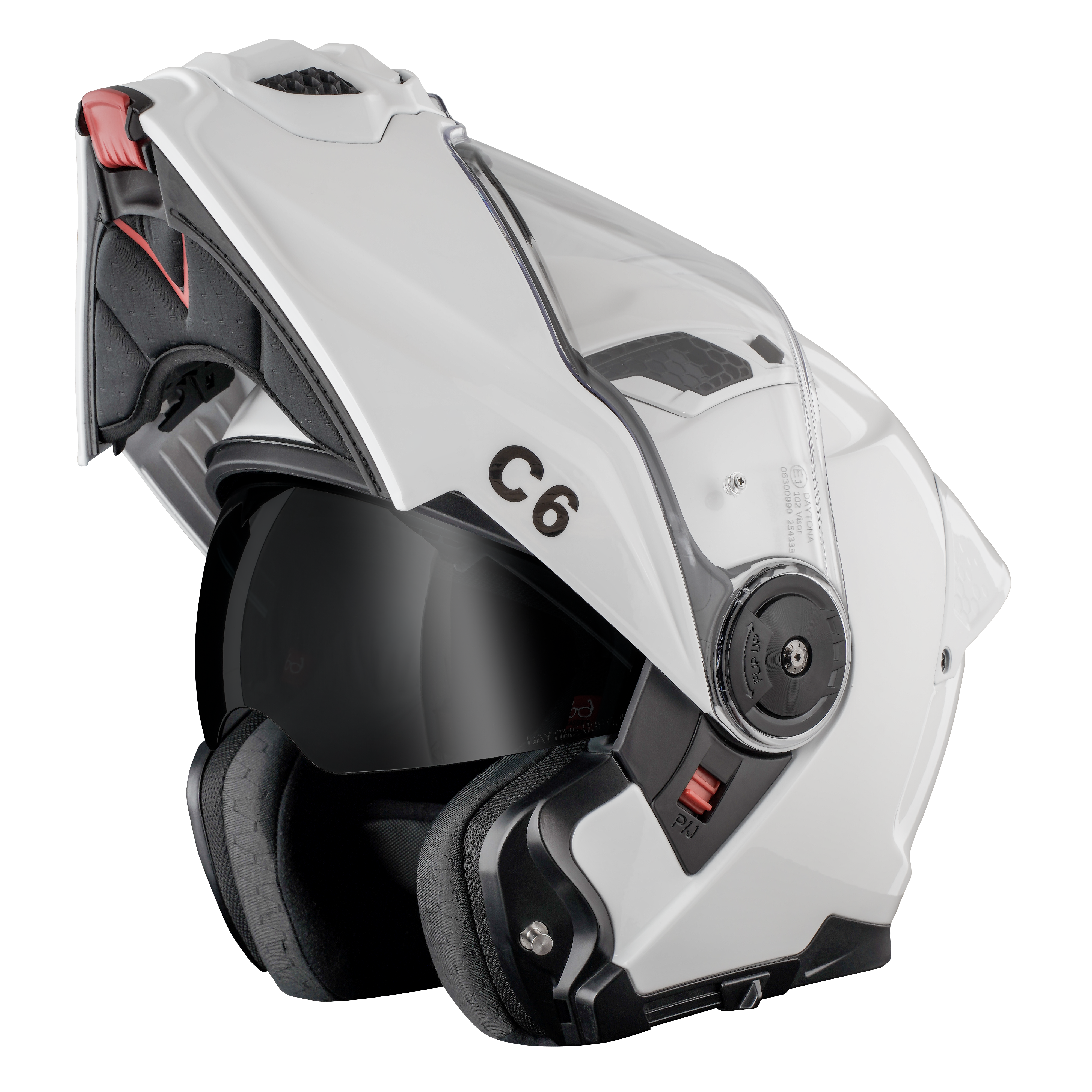 D.O.T. & ECE Daytona C6- Hi-Gloss White C6 Daytona Helmets