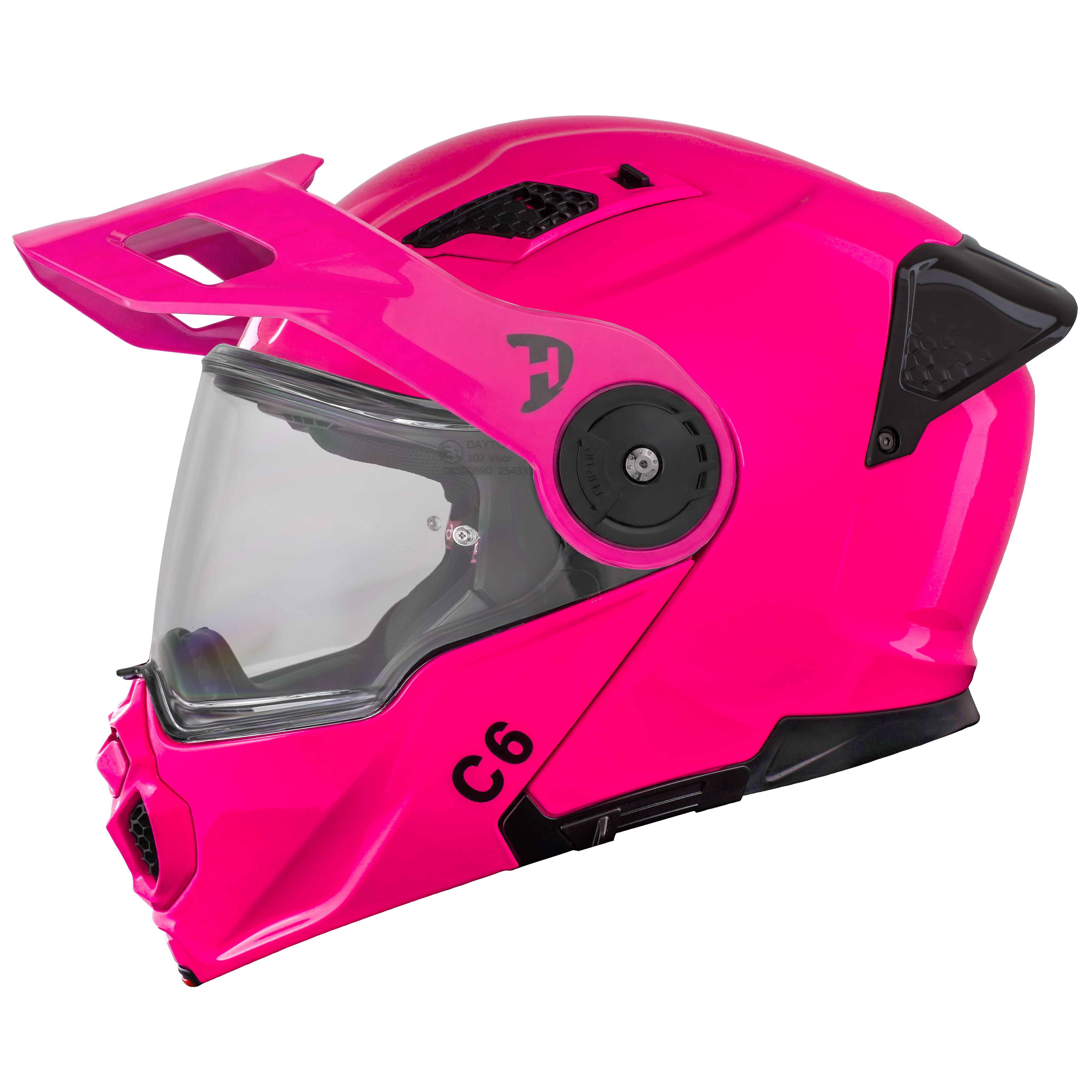 D.O.T. & ECE Daytona C6- Hi-Gloss Pink C6 Daytona Helmets