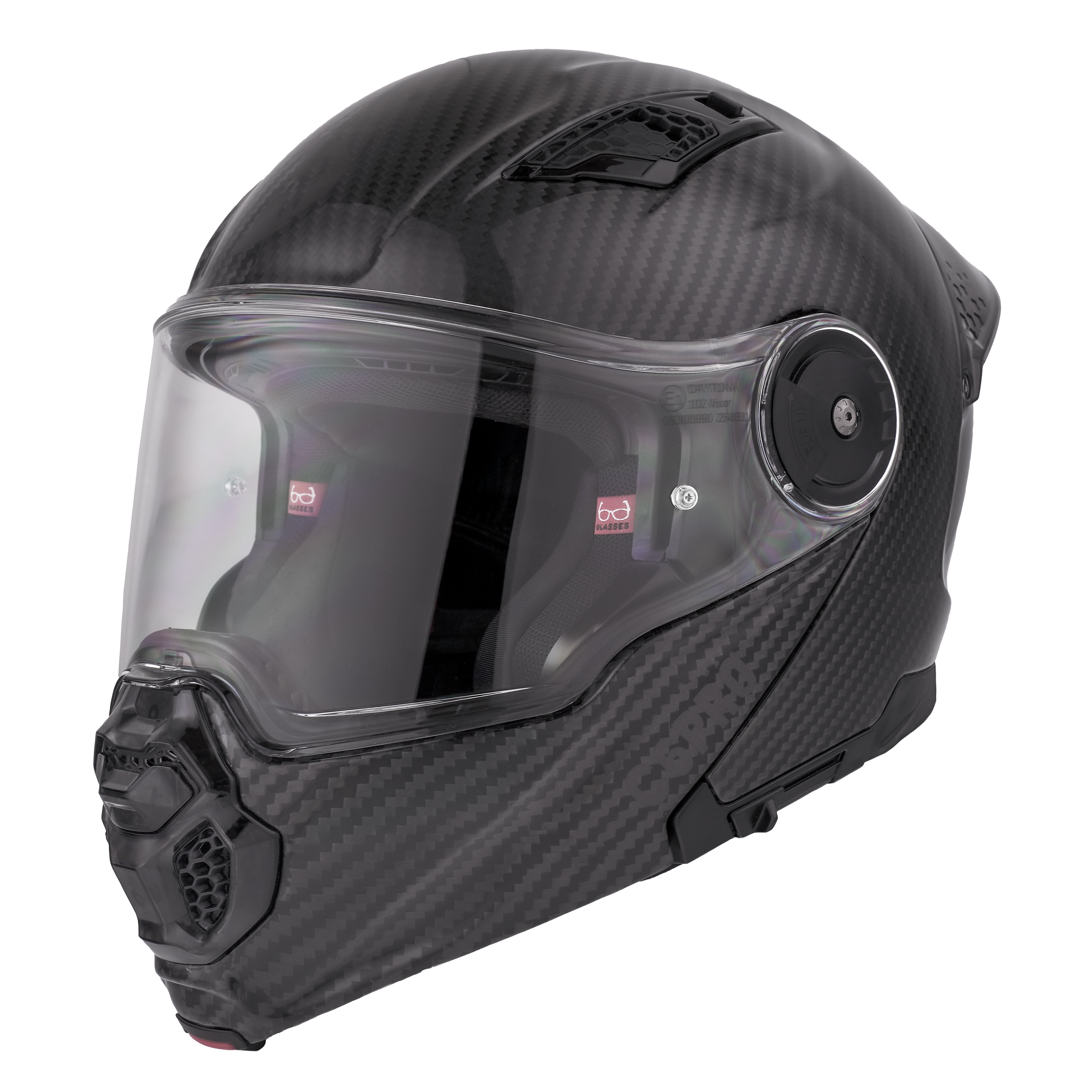 D.O.T. & ECE Daytona C6 Pro- Grey Carbon Fiber C6 Daytona Helmets