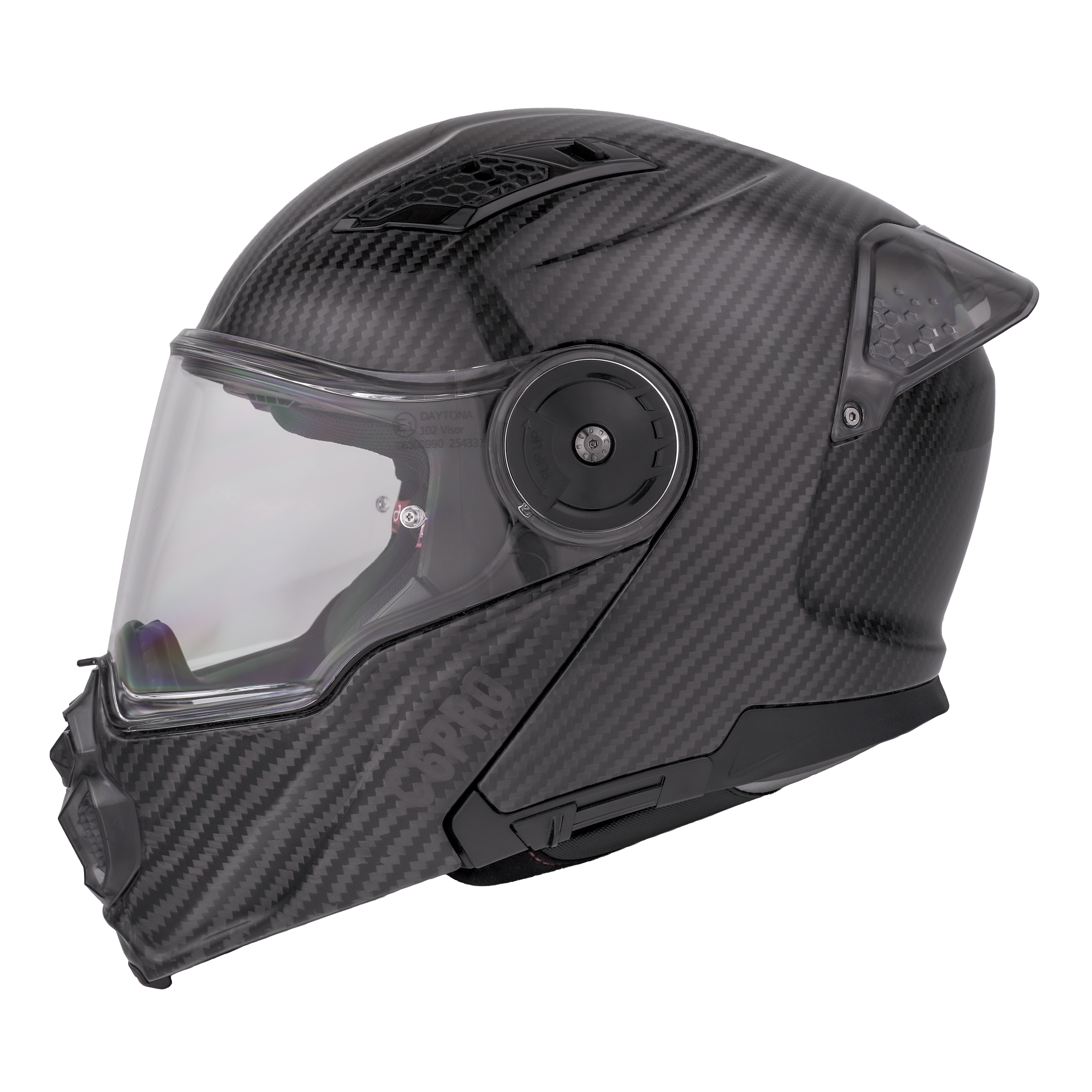 D.O.T. & ECE Daytona C6 Pro- Grey Carbon Fiber C6 Daytona Helmets