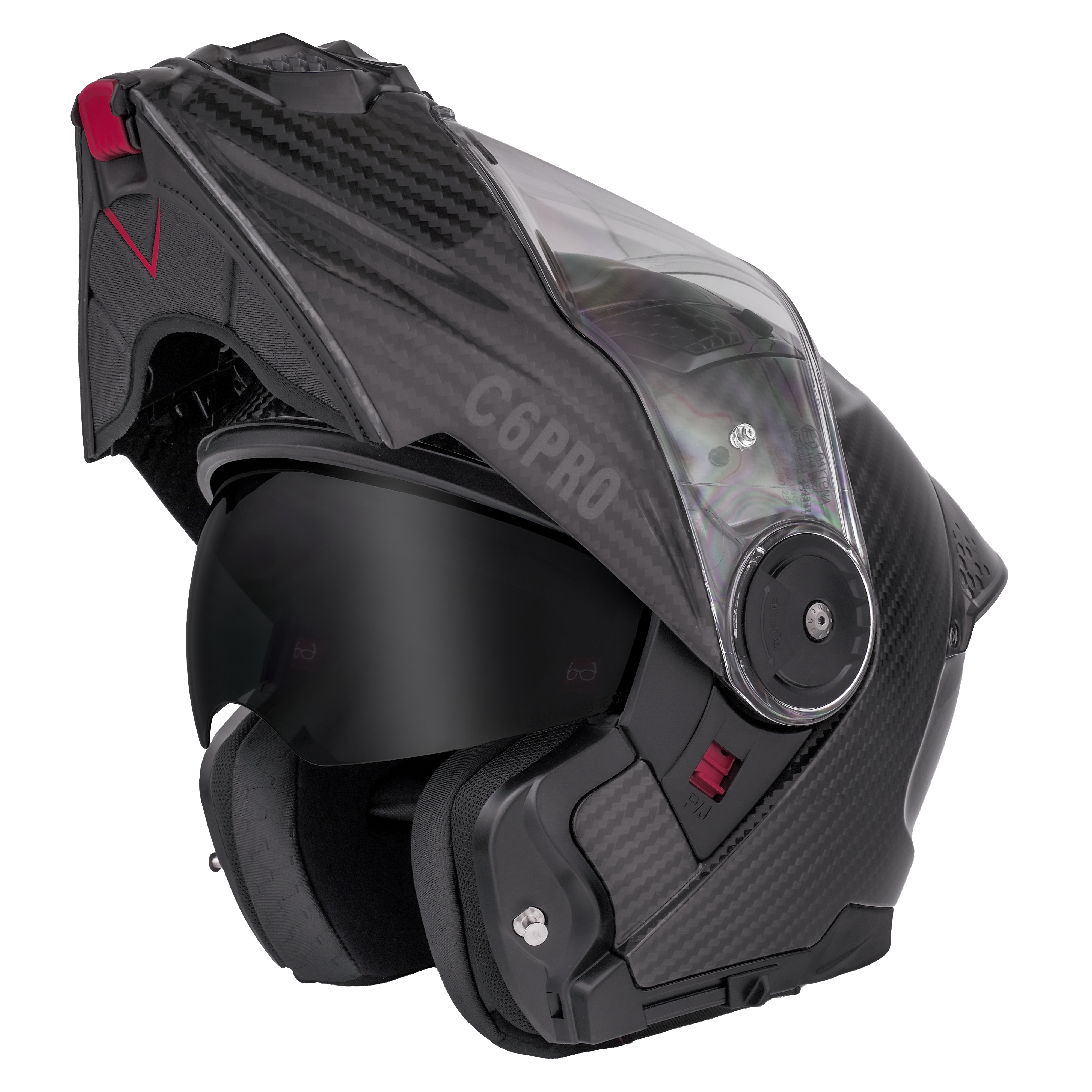 D.O.T. & ECE Daytona C6 Pro- Grey Carbon Fiber C6 Daytona Helmets