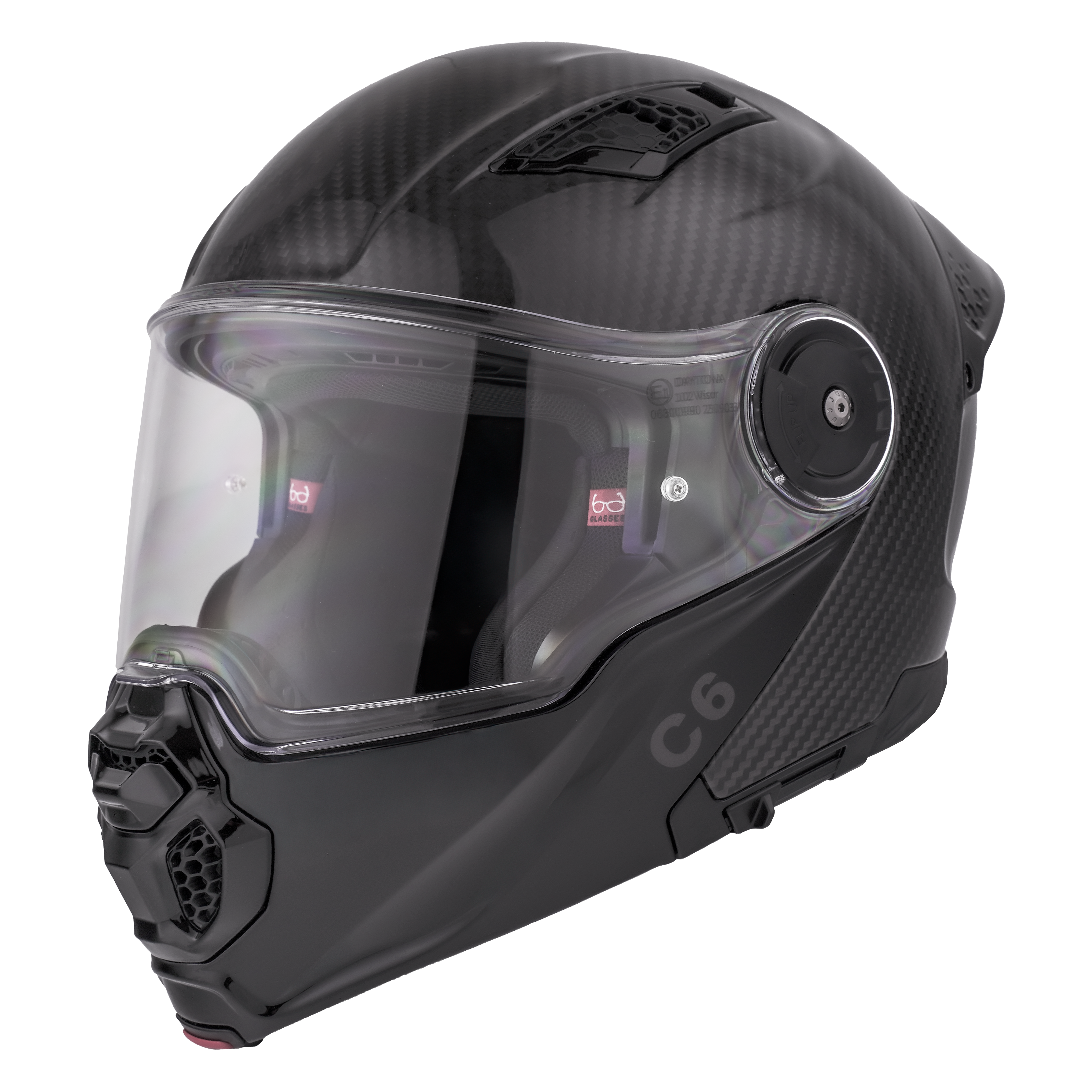 D.O.T. & ECE Daytona C6- Grey Carbon Fiber C6 Daytona Helmets