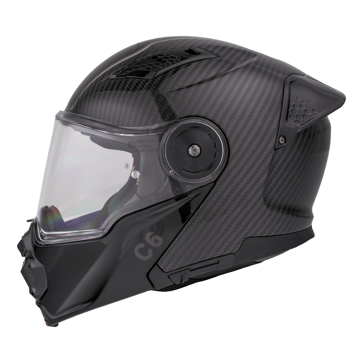 D.O.T. & ECE Daytona C6- Grey Carbon Fiber