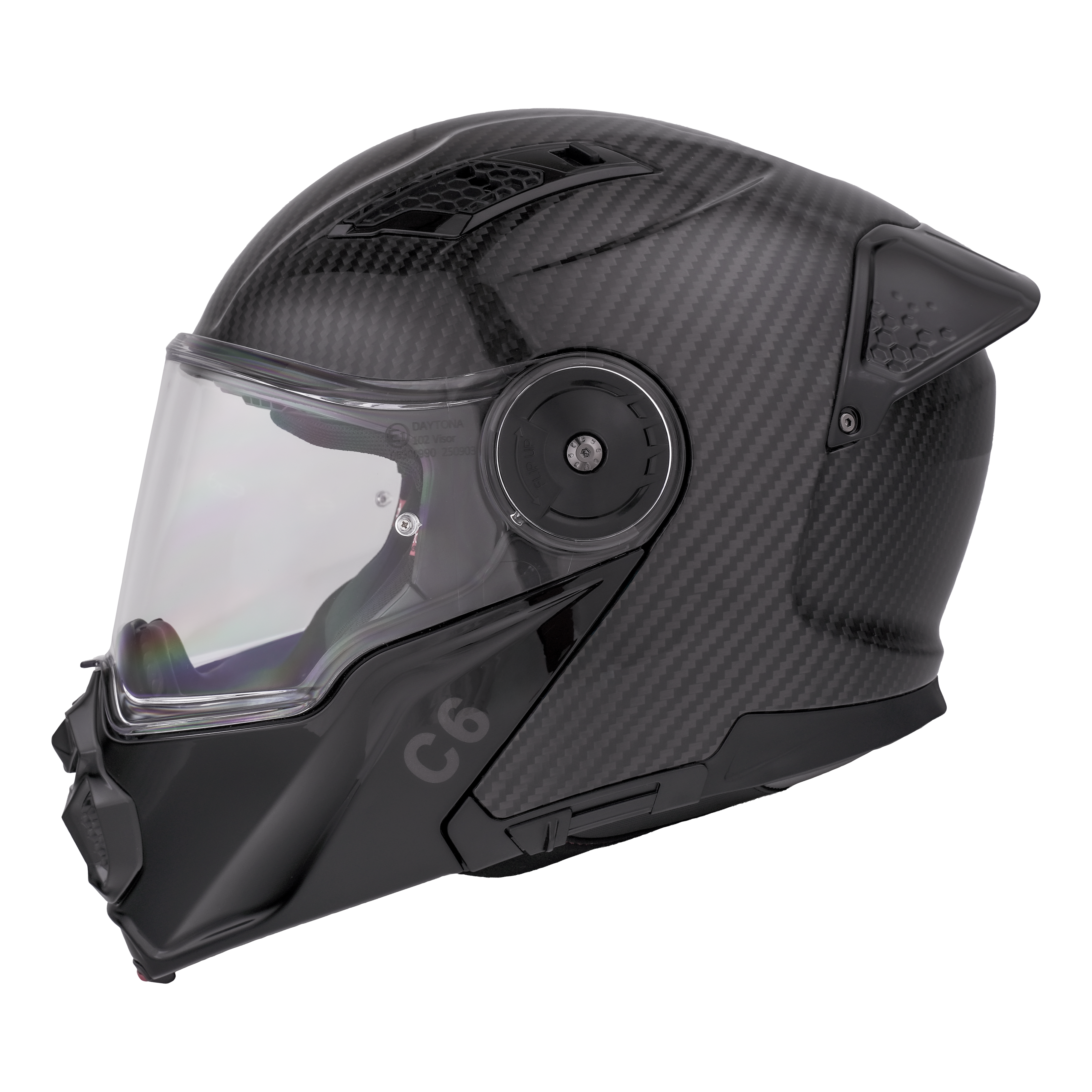 D.O.T. & ECE Daytona C6- Grey Carbon Fiber C6 Daytona Helmets