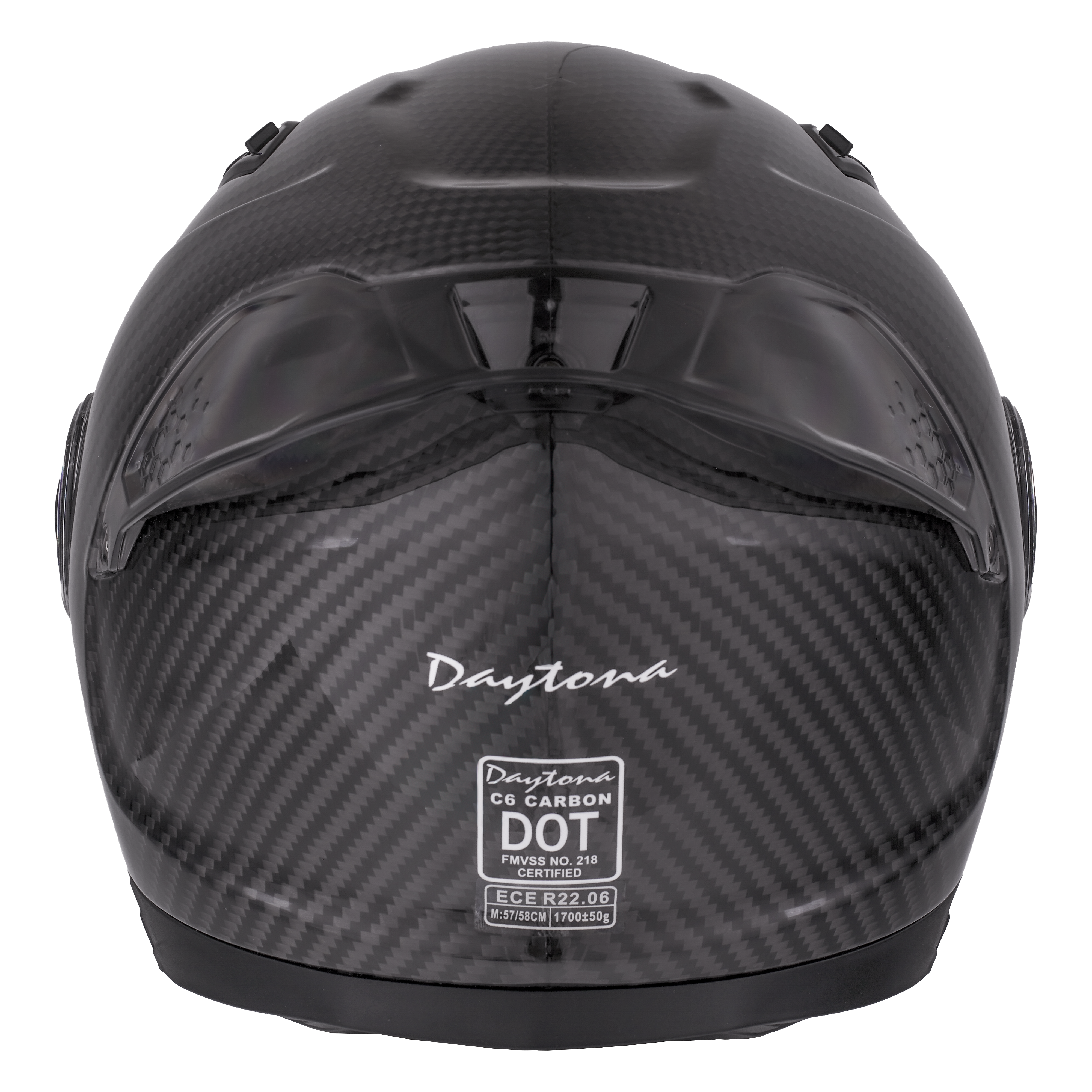 D.O.T. & ECE Daytona C6 Pro- Grey Carbon Fiber C6 Daytona Helmets