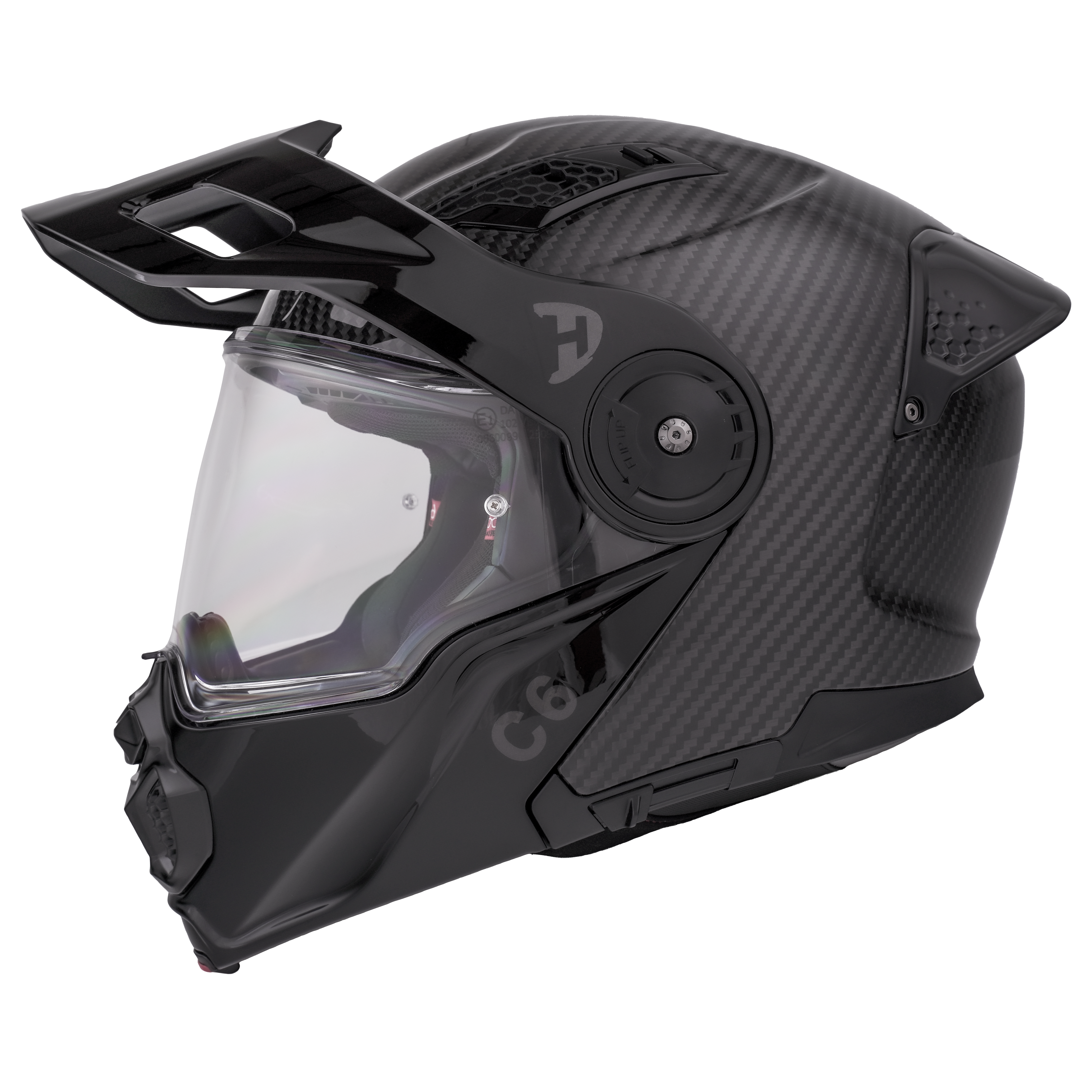 D.O.T. & ECE Daytona C6- Grey Carbon Fiber C6 Daytona Helmets