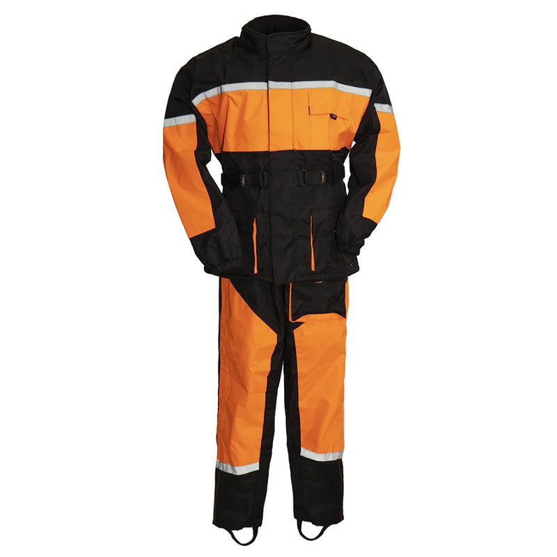 Motorcycle Rain Suit - Men's Rain Suit First Manufacturing Company Orange S 