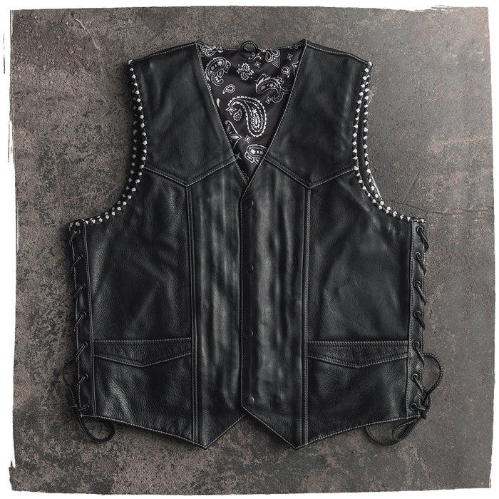 Mens Western Style Custom Vest Custom Builder First Manufacturing Company mczr_price_199_99  