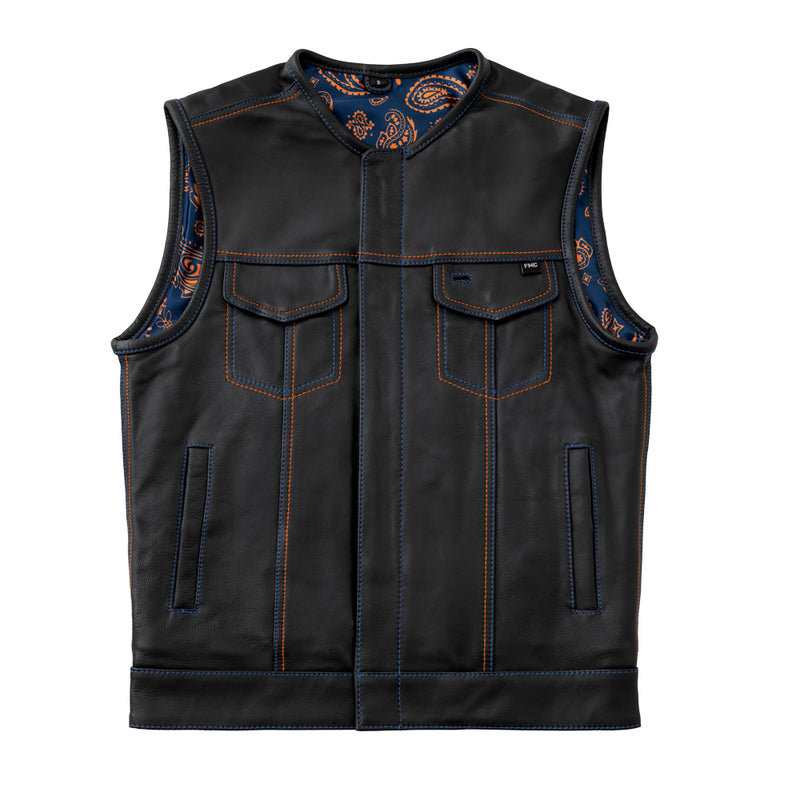 Metro - Men's Club Style Motorcycle Vest Factory Customs First Manufacturing Company S  