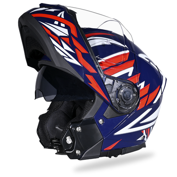auto flip motorcycle helmet Daytona Glide Liberty Modular Color:Leprechaun With 2 Different Shell The Reel Battery RB700 calcutta bag