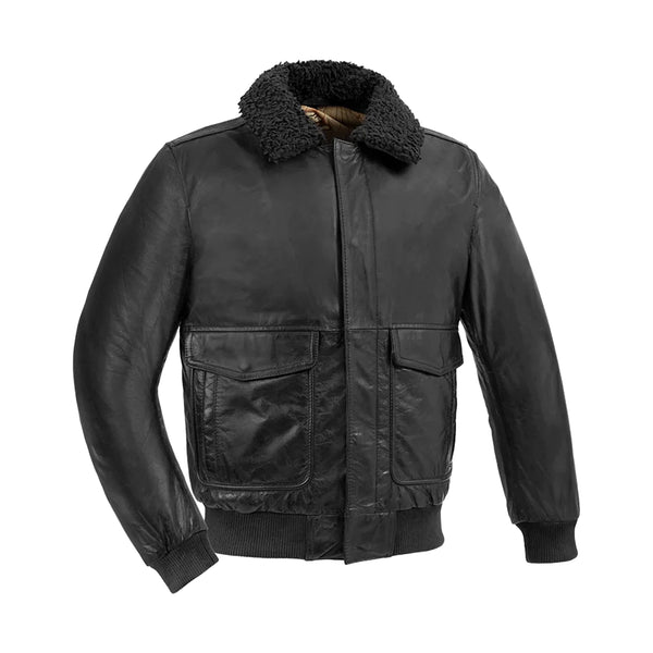 ジャケット・アウター 1970s mabrun Black Leather Bomber Jacket OldWorldMapBomberJacket1_grand
