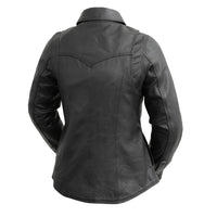 Onyx Women's Leather Motorcycle Shirt Women's Shirt First Manufacturing Company   