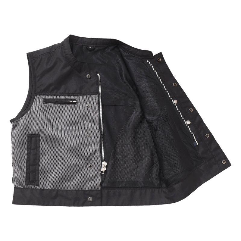 Lowrider Moto Mesh Men's Motorcycle Vest Men's Leather Vest First Manufacturing Company   