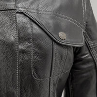 Outlander - Women's Motorcycle Leather Jacket Women's Leather Jacket First Manufacturing Company   