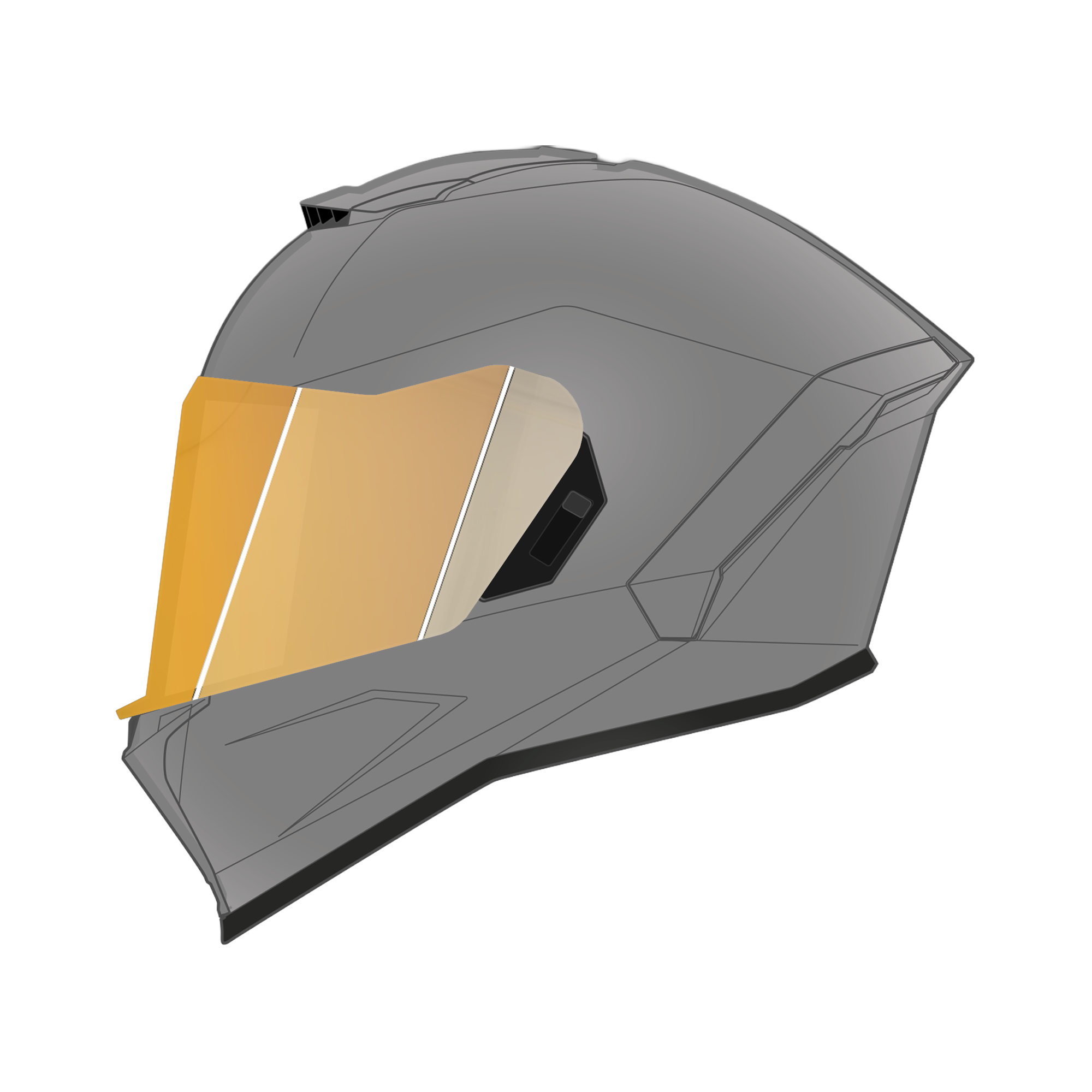 Viper Shield Outer- Photochromic Gold VIPER SHIELDS Daytona Helmets