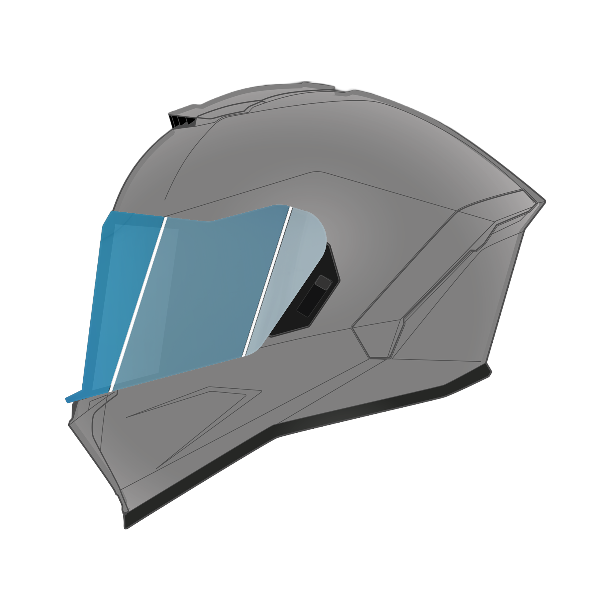Viper Shield Outer- Photochromic Blue VIPER SHIELDS Daytona Helmets