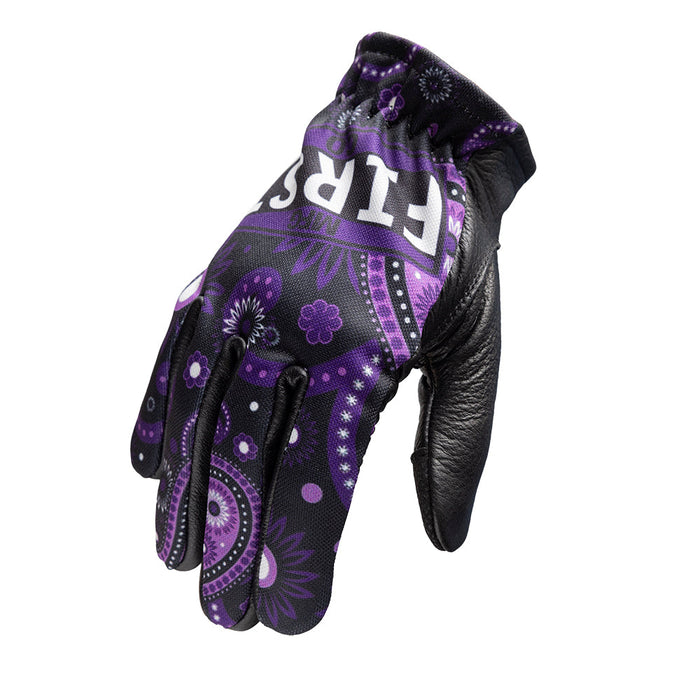 Purple Black Women's Clutch Gloves Women's Gloves First Manufacturing Company XS Purple/Black 