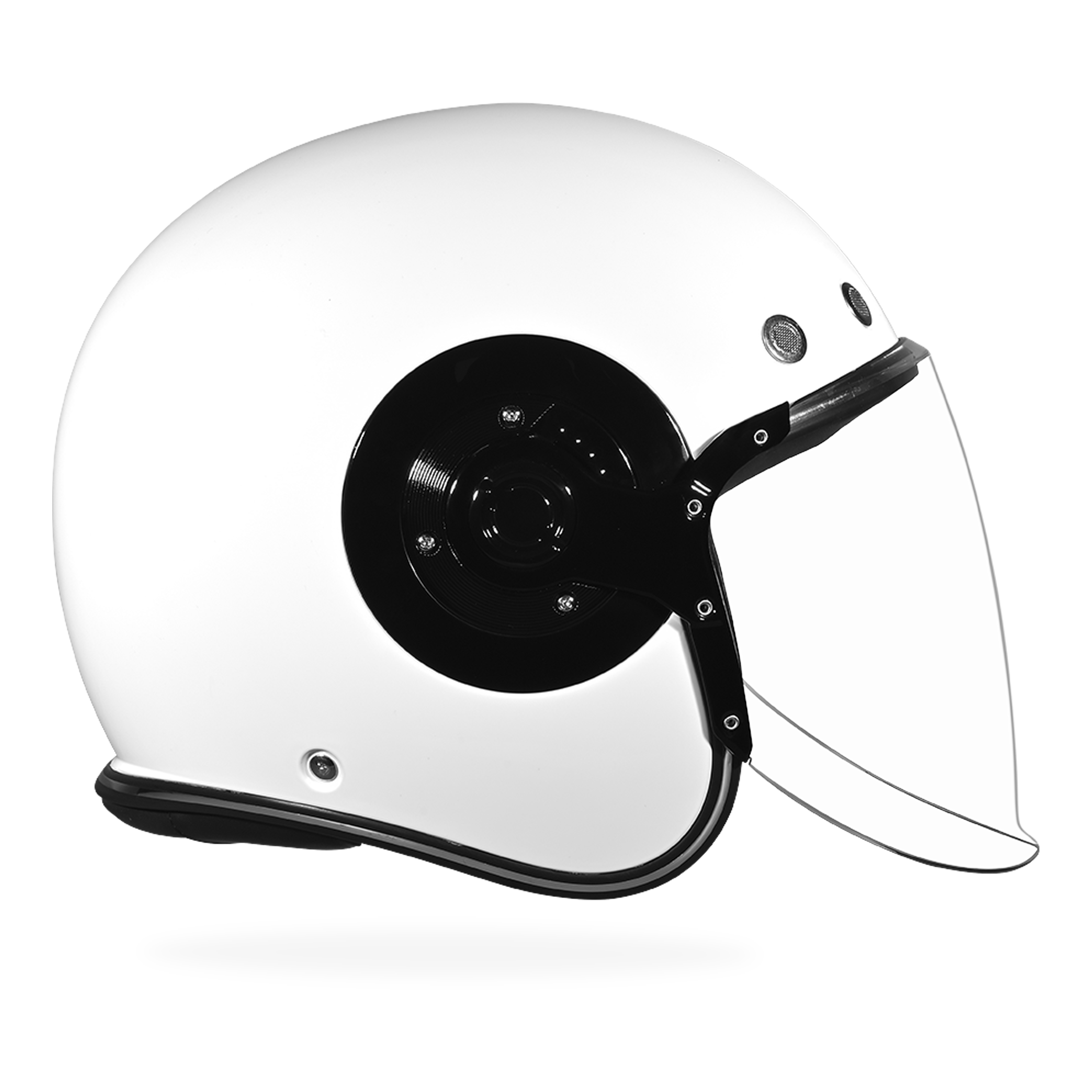 D.O.T. & ECE Daytona Retro Jet- Hi-Gloss White JET Daytona Helmets