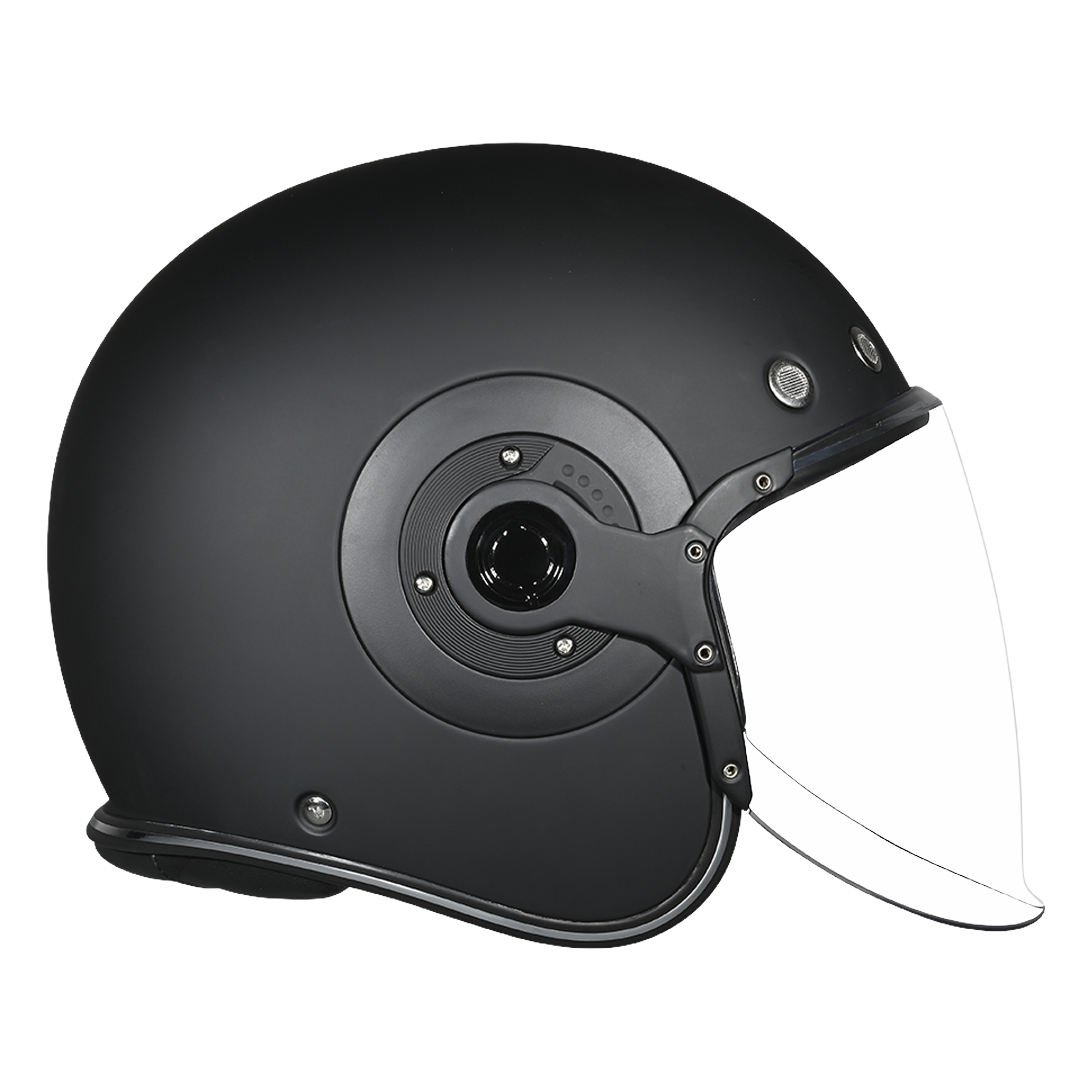 D.O.T. & ECE Daytona Retro Jet- Dull Black JET Daytona Helmets
