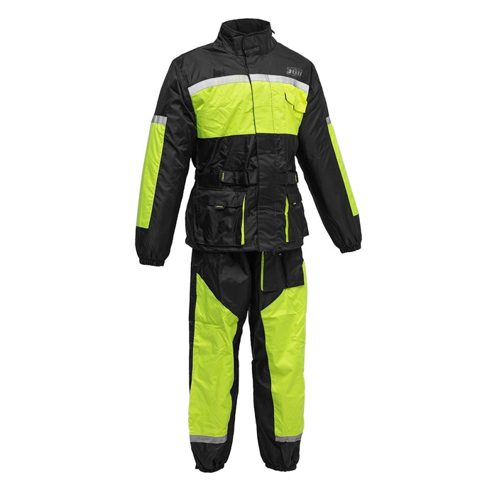 Motorcycle Rain Suit - Men's Rain Suit First Manufacturing Company Neon Green S 