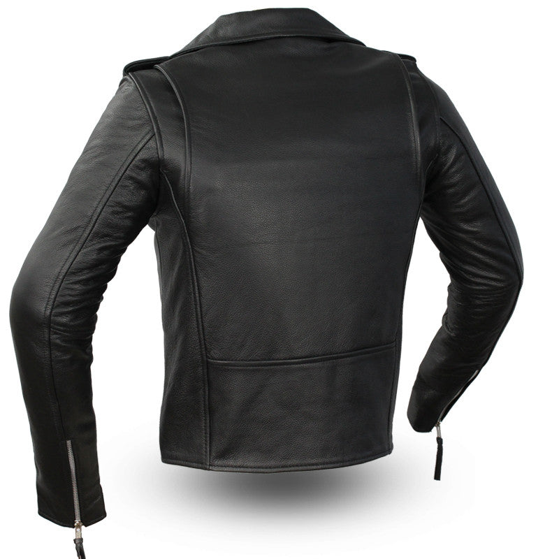 Rockstar - Women's Motorcycle Leather Jacket Women's Leather Jacket First Manufacturing Company   