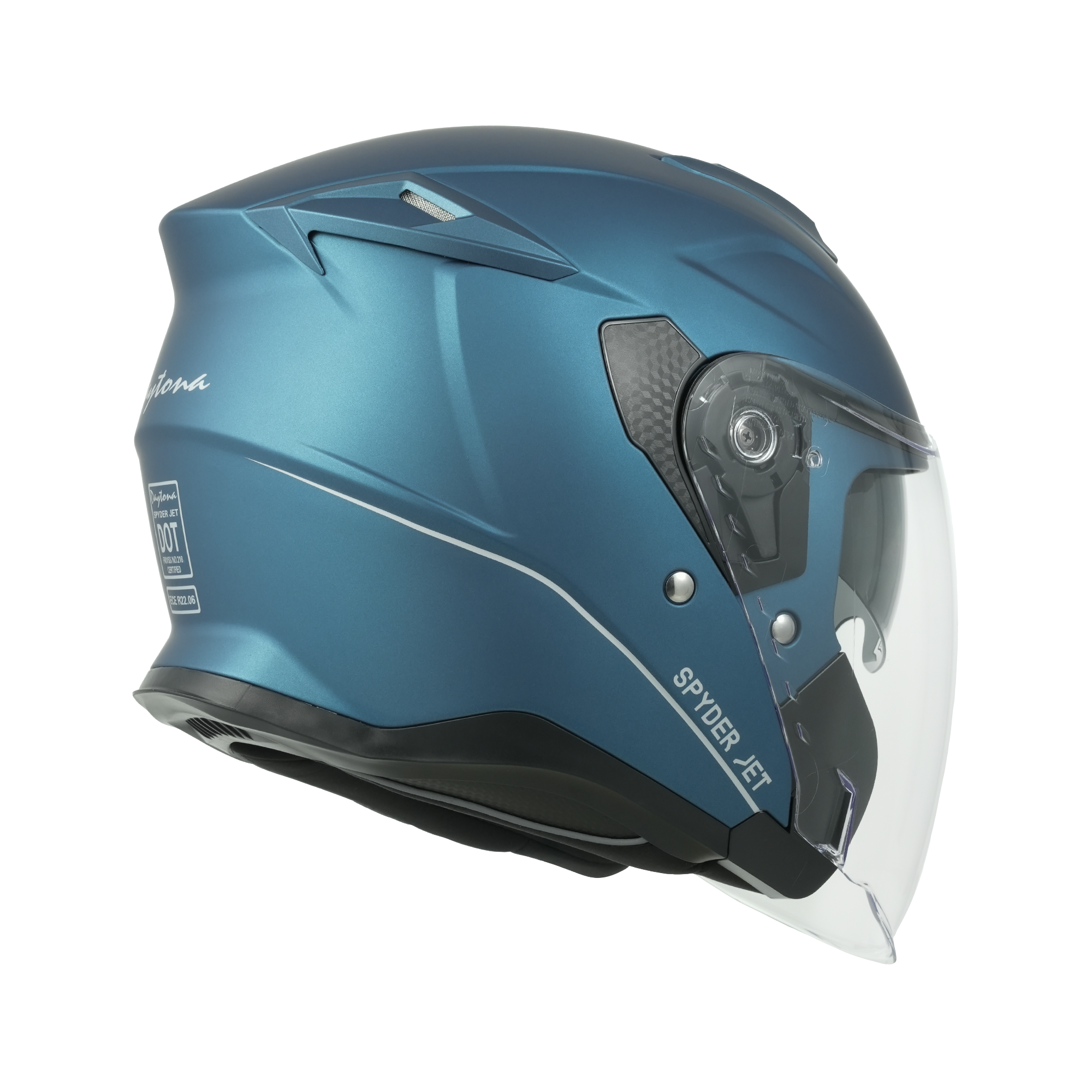 D.O.T. & ECE Daytona Spyder Jet- Dull Blue JET Daytona Helmets