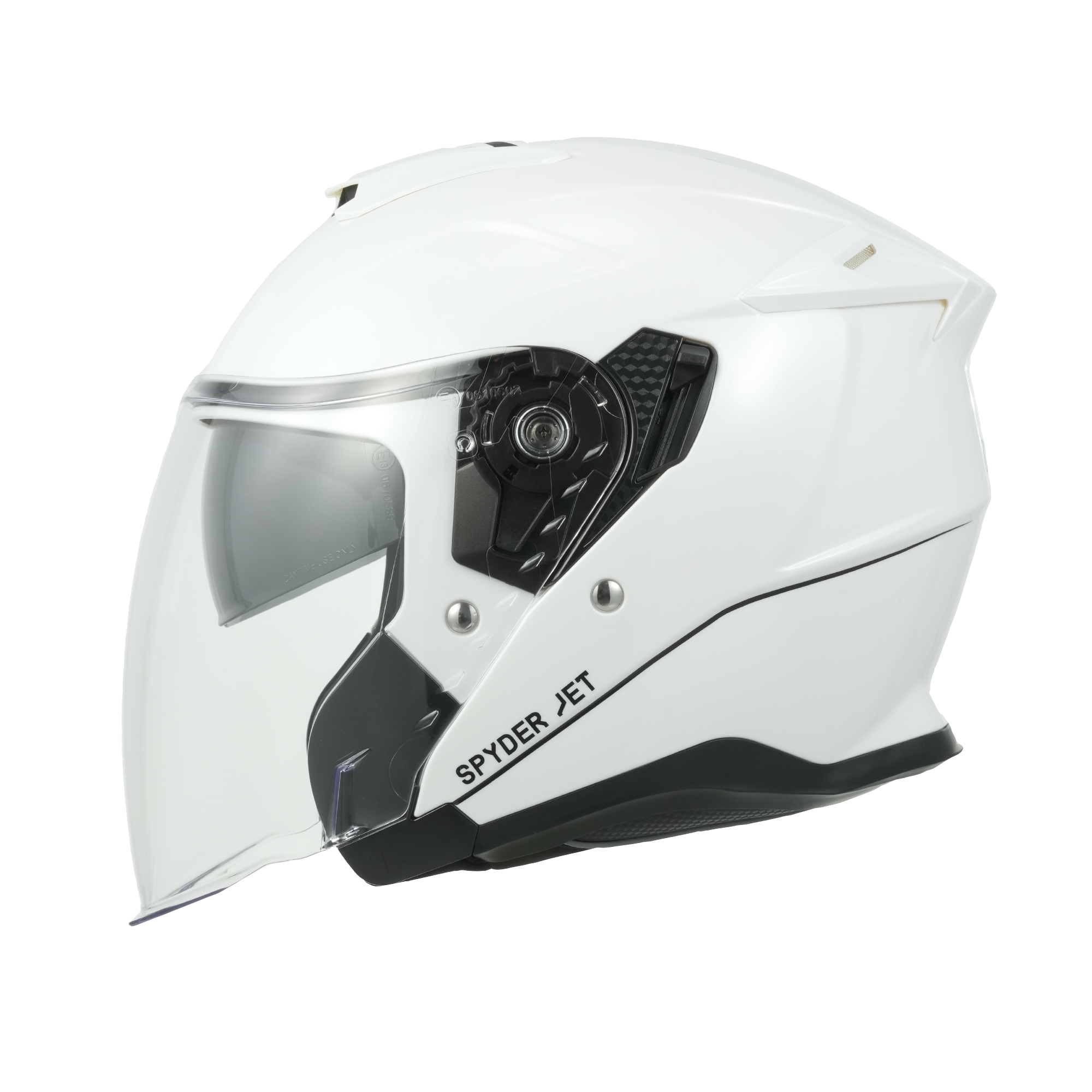 D.O.T. & ECE Daytona Spyder Jet- Hi-Gloss White JET Daytona Helmets