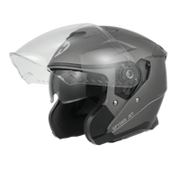 D.O.T. & ECE Daytona Spyder Jet- Gun Metal Grey Dull Metallic JET Daytona Helmets