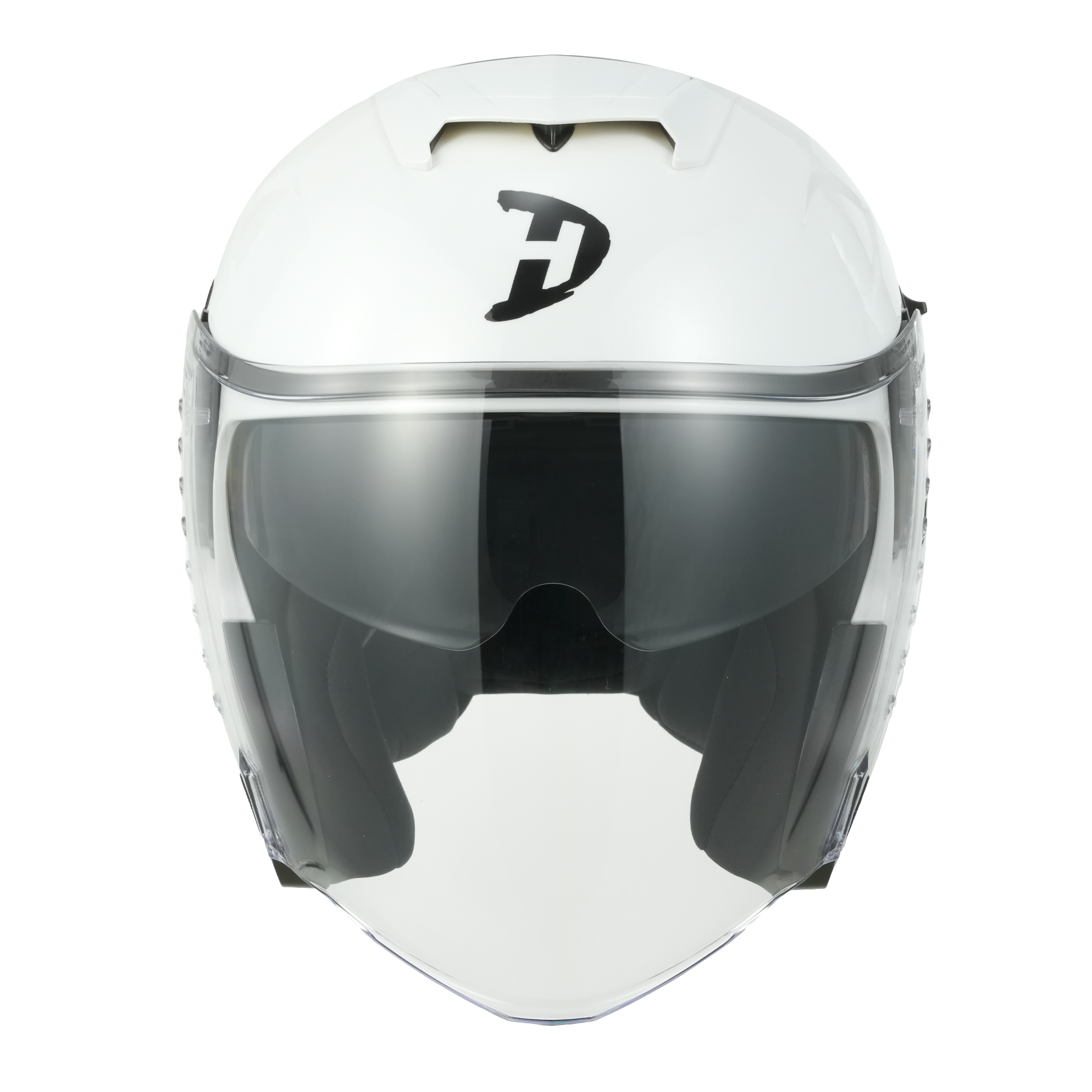 D.O.T. & ECE Daytona Spyder Jet- Hi-Gloss White JET Daytona Helmets